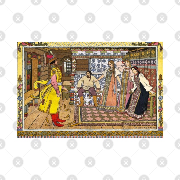 Maria Morevna and Koschei the Wizard - Ivan Bilibin by forgottenbeauty