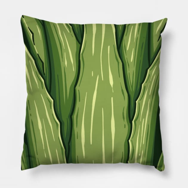 Vintage doodle illustration of Aloe vera Pillow by Wahyuwm48