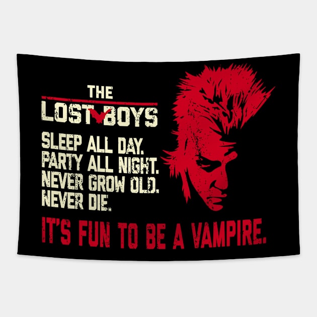 Lost boys quote Tapestry by Utopia Art & Illustration