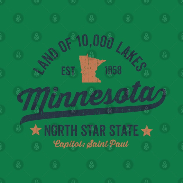 Minnesota Land of 10,000 Lakes by DetourShirts