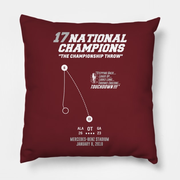 THE CHAMPIONSHIP THROW Pillow by thedeuce