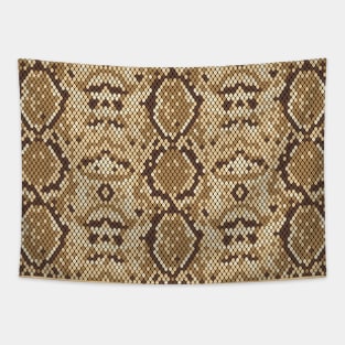 Brown Snake Skin Pattern Tapestry