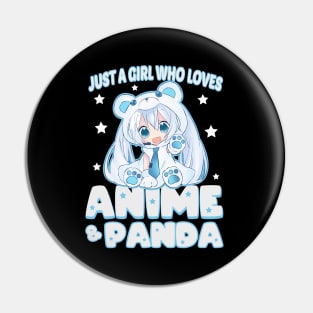 just a girl who loves anime and panda chibi anime Pin