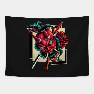 Demon snake Tapestry