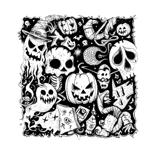 Halloween Doodle Art by Wayward Purpose