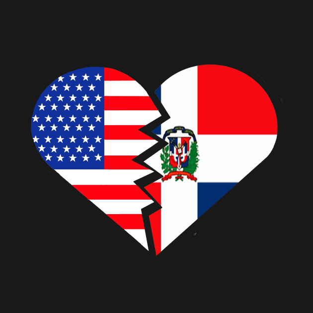 Republica Dominicana USA Flag Heart Spanish Teacher Hispanic Latino by hispanicworld