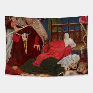 Death of Sir Tristram by Ford Madox Brown Tapestry