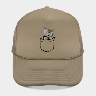 pocket cute cat Hat