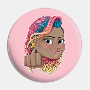 Reva Prisma fist bump emoji design Pin