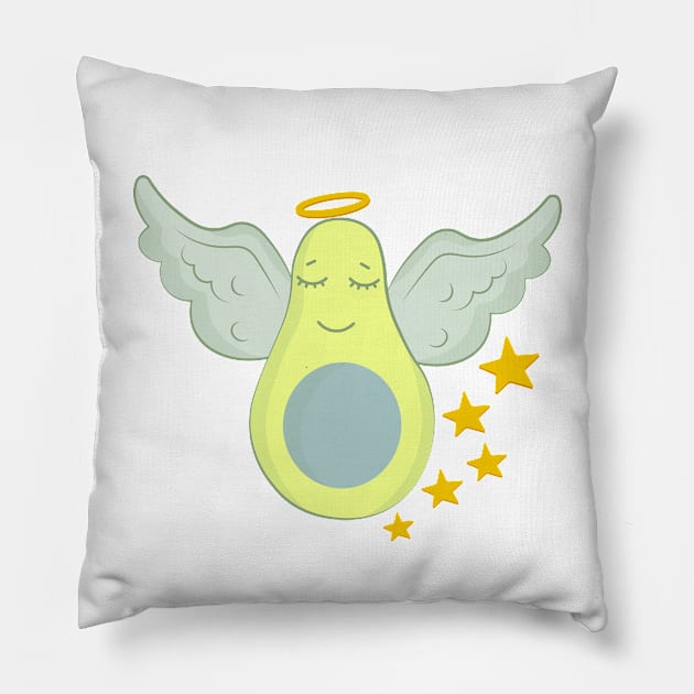 Avocado Angel Pillow by novaya