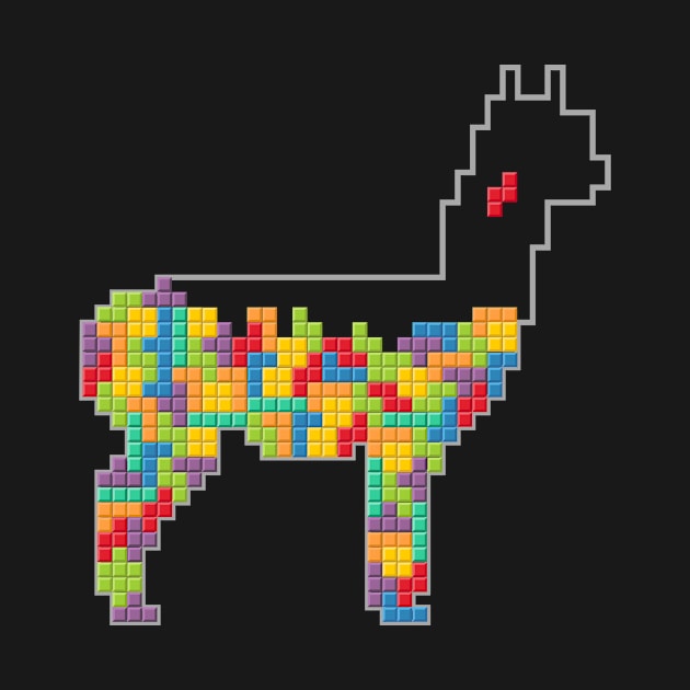 Tetris llama by Wild Geometric