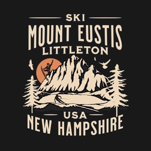 Mount Eustis ski and Snowboarding Gift: Hit the Slopes in Style at Littleton, New Hampshire Iconic American Winter Mountain Resort T-Shirt