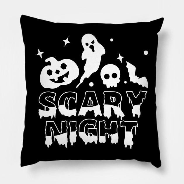 Scary night Pillow by O2Graphic