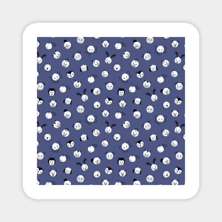 Polka Dot Animals Blue Magnet