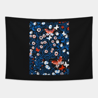 Copy of FLORAL DESIGN WITH BUTTERFLY COLLECTION NUMBER 3 Tapestry