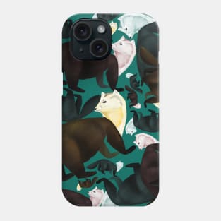 Marten like floral pattern the only fur you should wear #1 Phone Case