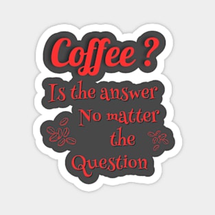 Coffee T-Shirt Magnet