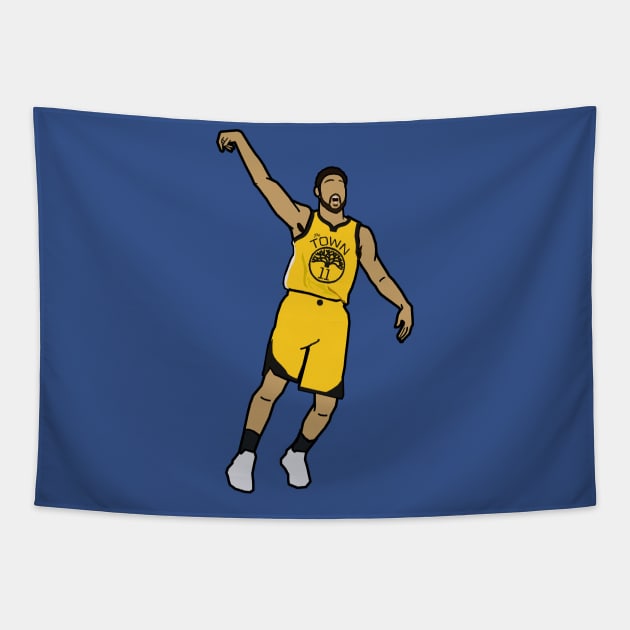 Klay Thompson - NBA Golden State Warriors Tapestry by xavierjfong