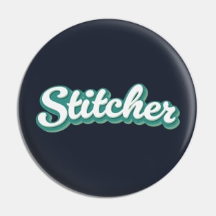 Stitcher Aqua Pin