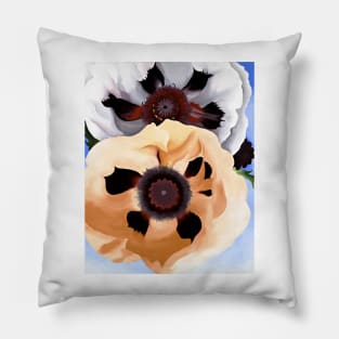 Georgia O'Keeffe Poppies Art Print 1950 American Painter Pillow