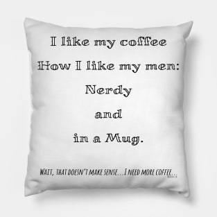 Nerdy coffee Pillow