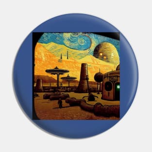 Starry Night in Mos Eisley Tatooine Pin