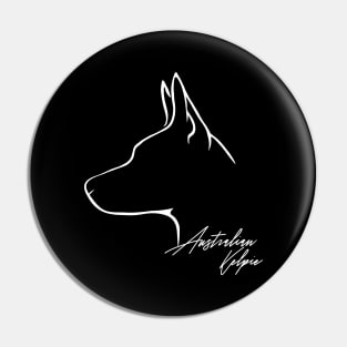 Proud Australian Kelpie profile dog lover gift Pin