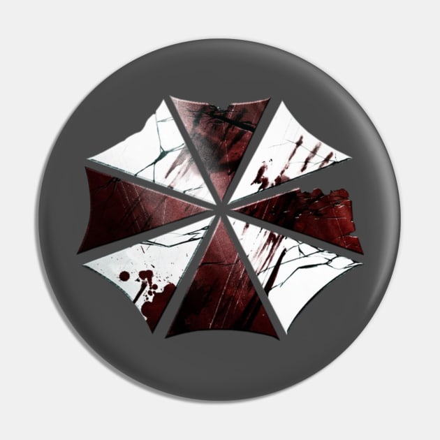 Umbrella Broken Logo Pin by Nykos