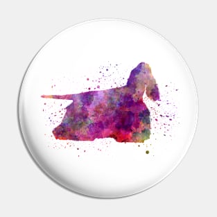 American Cocker Spaniel  in watercolor Pin