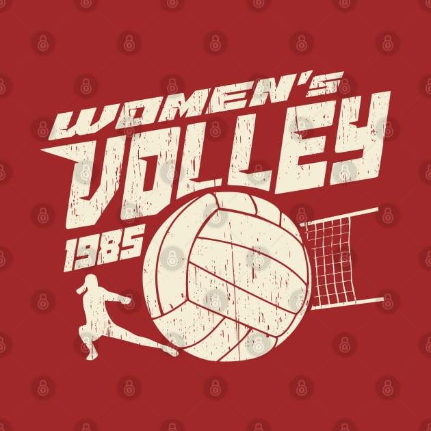 Womens volleyball retro vintage 80s by SpaceWiz95