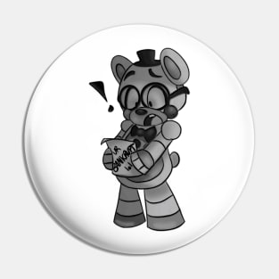 five night at freedy black white Pin