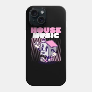 HOUSE MUSIC  - character (pink) Phone Case