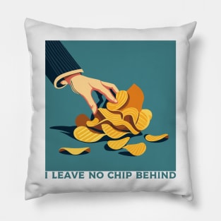 I leave no chip behind - heroes Pillow