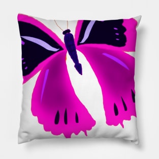 pink butterfly Pillow