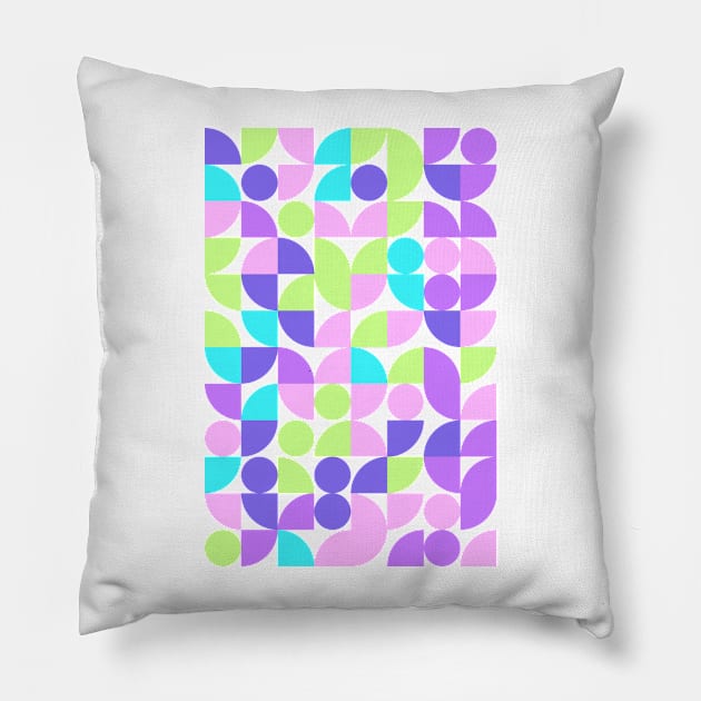 W Geometric Colourful Triangle Pattern for Pillow by Trendy-Now