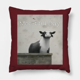 Cow Moo-tiful day Pillow