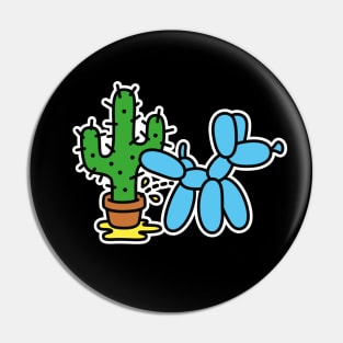 Peeing balloon dog, Balloon animal twister, Balloon Artist Cactus Pin