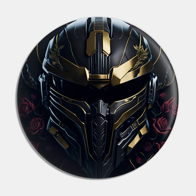 Halo Master Chief Helmet 02 - Gold & Rose COLLECTION Pin by trino21