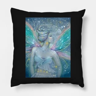 Starry Night Fairy Mystical Fantasy Art Molly Harrison Pillow