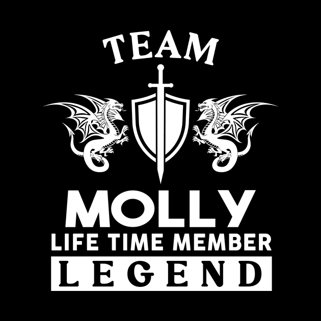 Molly Name T Shirt - Molly Life Time Member Legend Gift Item Tee by unendurableslemp118