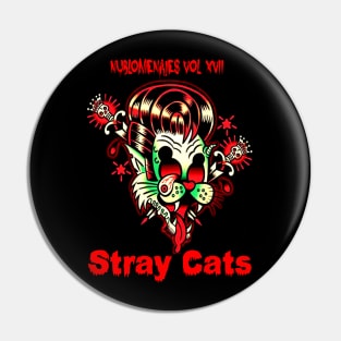 red haloween stray band art Pin