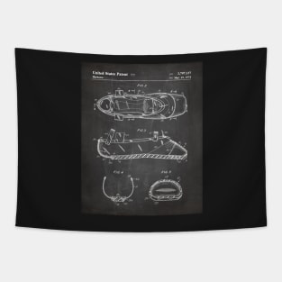 Ballet Slipper Patent - Ballet Dancer Company Opera Art - Black Chalkboard Tapestry