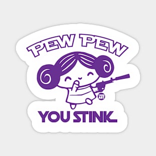 pew pew stink Magnet