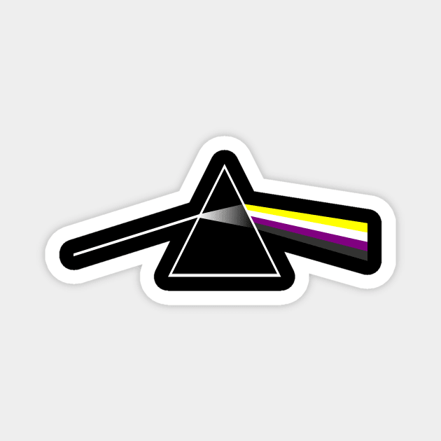 Nonbinary Pride Prism Magnet by Reynard