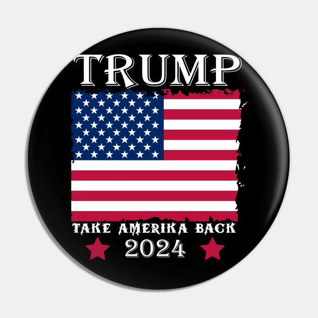 Trump 2024 Take America Back Pin by lmohib