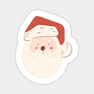 Little Saint Nick Santa Clause Father Christmas Illustration Magnet