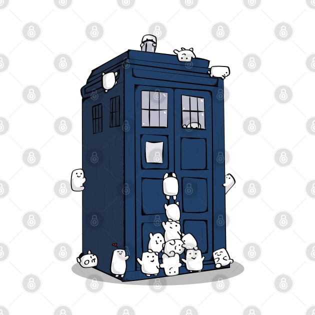 The Adipose Have the Phone Box by KittenKirby