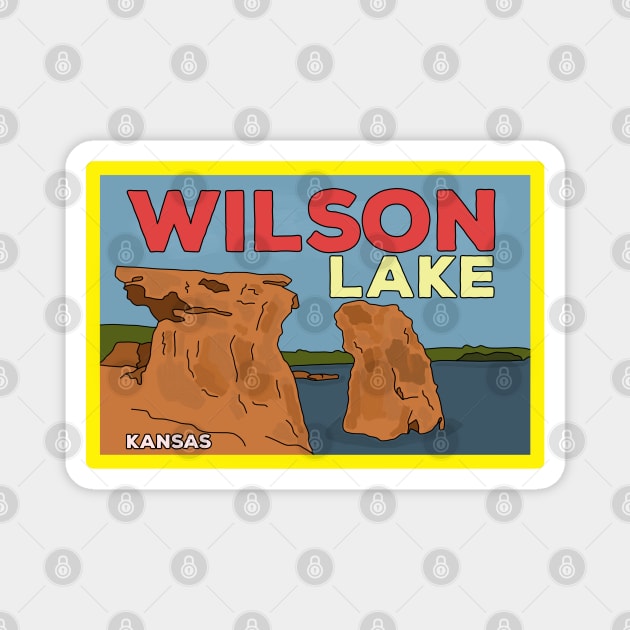 Wilson Lake, Kansas Magnet by DiegoCarvalho