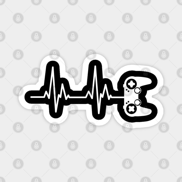 Gamer Heartbeat 2 Magnet by UrbanLifeApparel