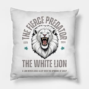 White Lion Pillow